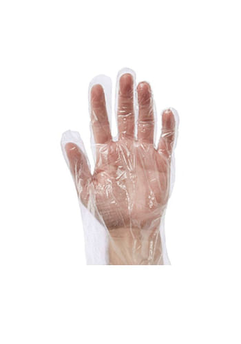 Pack of 1000 Gesalife Disposable Plastic Gloves Latex and Powder Free Polyethylene Clear Hand Covers