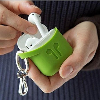 Pod Pocket - حافظة من السيليكون لسماعات Apple AirPods Pear Green