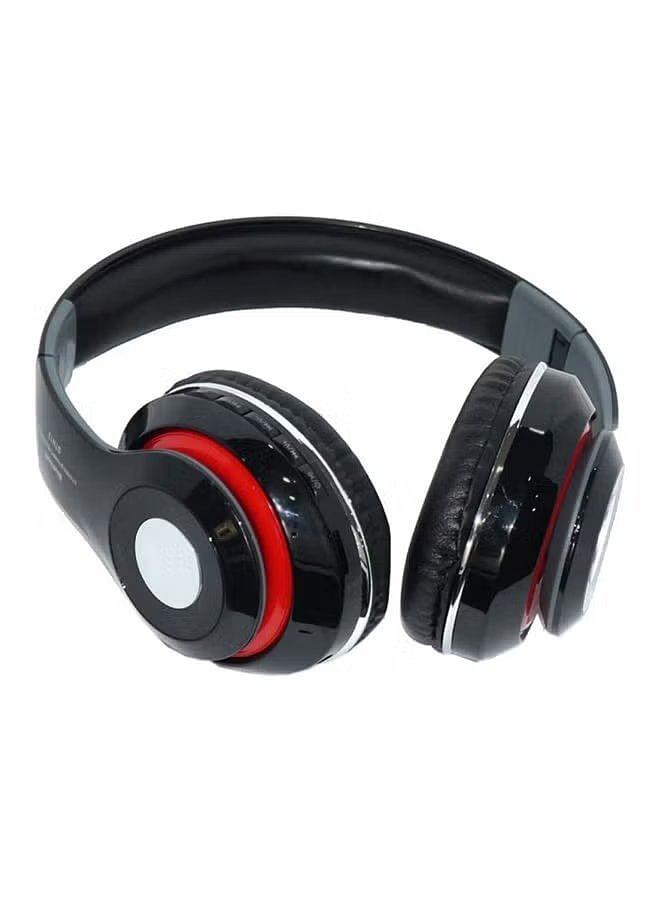 Wireless Over-Ear Stereo Headset With Mic Black/Red