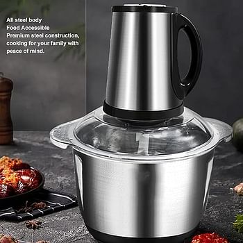 Meat Chopper Electric stainless steel Bowel Capacity 3L Powerful Pure Copper