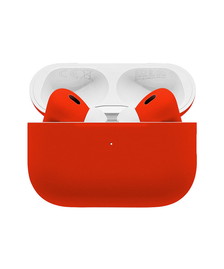 Apple Airpods Pro (2nd Generation) Customized By Caviar Matte Scarlet Red