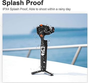 HOHEM  iSteady  Pro 4 3-Axis Gimbal Stabilizer for Go pro 11/10/9 8/7/6/5, for Osmo Action and Other Action Cameras - Support Bluetooth & Cable Control,IPX4 Splash Proof with Tripod