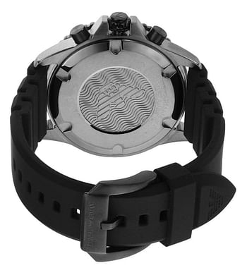 Emporio Armani Chronograph Silicone Watch AR11515 - Black