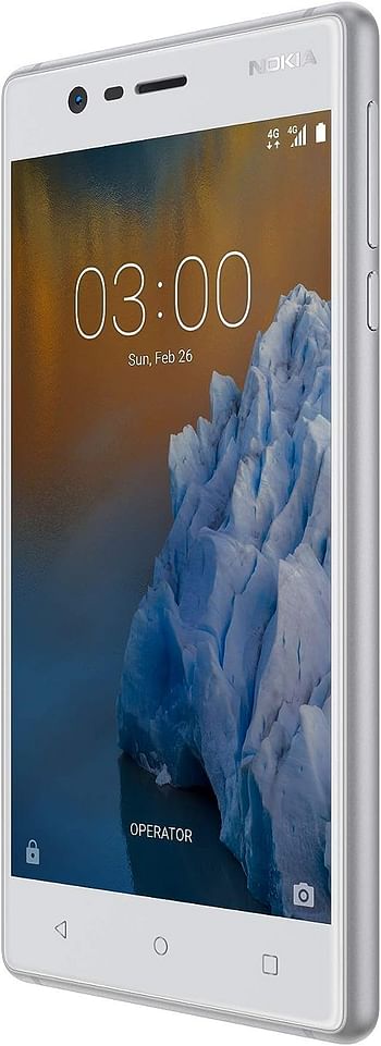 Nokia 3-16GB, 2GB RAM, 4G LTE, Silver White