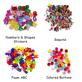 Craft Materials Pack of 1500 Pieces