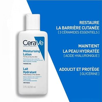 2 PCs CeraVe Moisturizing Lotion and CeraVe Foaming Cleanser - 2x88 ml