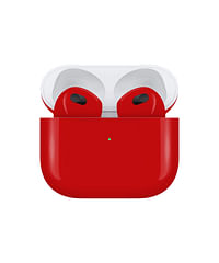 Apple Airpods (3rd Generation) Customized By Caviar Glossy Ferrari Red