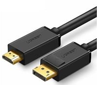 UGREEN DP101-10202B DP Male to HDMI Male Cable 1920*1080 2m Black