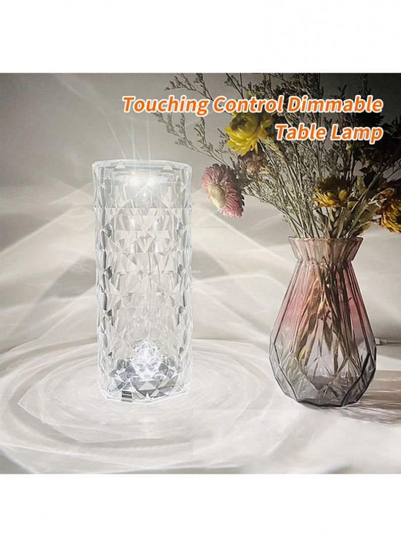 Diamond USB Charging Table Lamp Clear