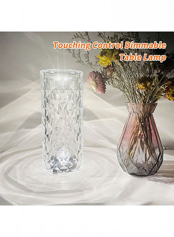 Diamond USB Charging Table Lamp Clear