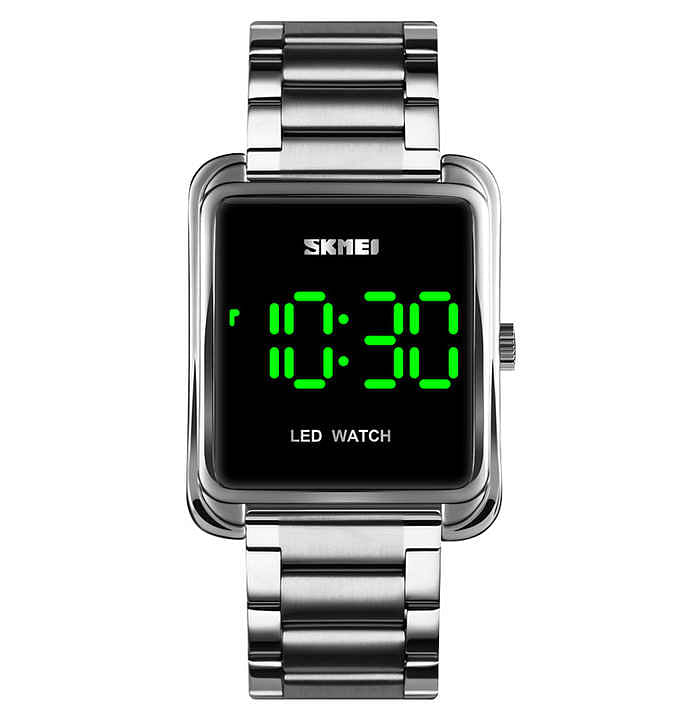 SKMEI 1505 Simplified Square LED Watch Waterproof with Night Light