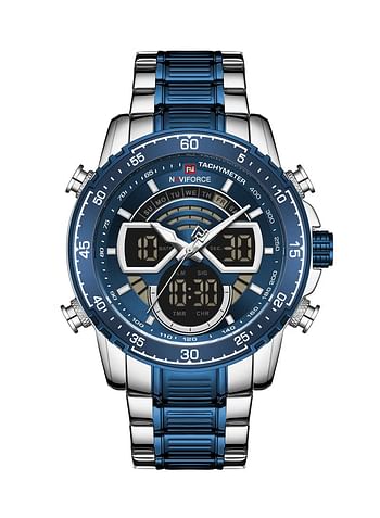 Men's Stainless Steel Analog+Digital Wrist Watch NF9189 S/BE