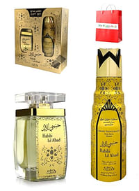 Habibi Lil Abad Gift Set 100 ML Spray and 200 ML Deo