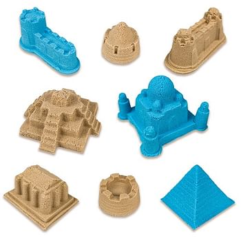 UKR Play Sand Moldable Colorful Sand Set Castles Building Art Craft Kit Toy for Kids Sensory Imaginative Play Educational Activity Toddlers Preschool Motor Skills Mystery Castle