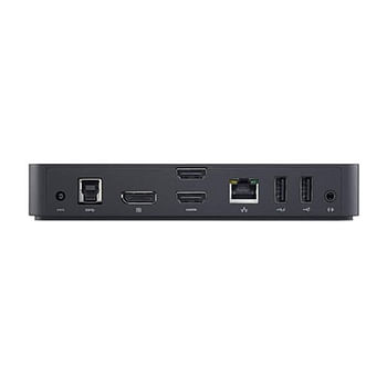 Dell D3100 Docking Station, USB 3.0 Ultra HD Triple Video (DisplayPort, 2x HDMI, 6x USB, RJ45) Black