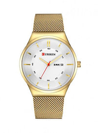 CURREN Men's Water Resistant Analog Watch 8311 - 47 mm - Gold