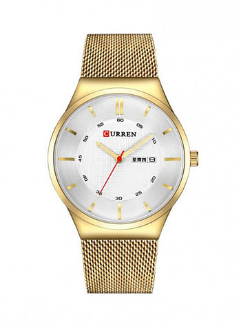 CURREN Men's Water Resistant Analog Watch 8311 - 47 mm - Gold