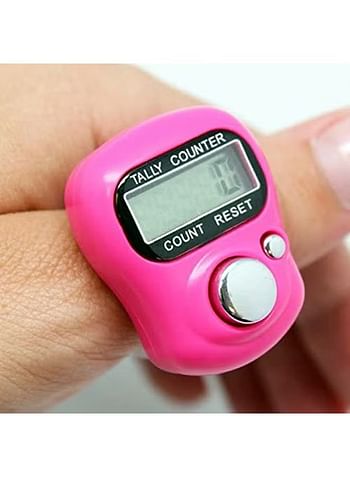 2 Pieces Digital Electronic Finger Tally Counter Multicolor