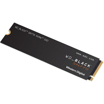 القرص الصلب الداخلي ويسترن ديجيتال SN770 NVMe SSD 1 تيرا بايت (WDBBDL0010BNC-WRSN) أسود