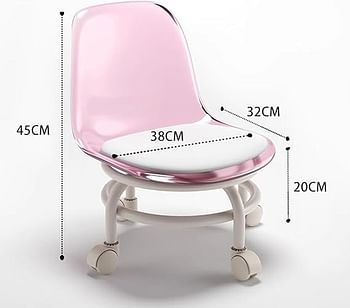 Modern Home Furniture Mobile Seat Mini Chair Living Room Sofa Footstool - Random color