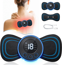 Body Massager,Wireless Portable Neck Massager with 8 Modes and 19 Strength Levels Rechargeable Pain Relief
