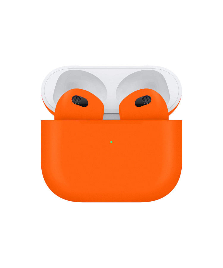 Caviar Customized Apple Airpods (3rd Generation) Matte Neon Orange