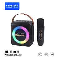 Haino Teko Germany MS 41 Mini Wireless Bluetooth Portable Speaker with Mic Black