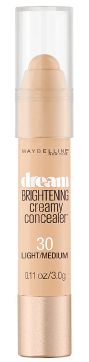 Maybelline New York Dream Brightening Creamy Concealer, 30 Light/Medium, 0.11 Ounce