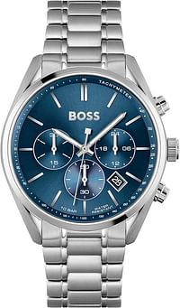 HUGO BOSS Men's Grand Prix Watch HB 1513478 43mm - Silver