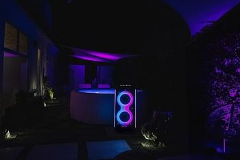 JBL Partybox 710 Party Speaker With 800W Rms Powerful Sound - Built In Lights - Splashproof - Guitar & Mic Inputs Black