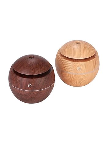 Portable Mini Wooden Air Humidifiers Aromatherapy Ultrasonic Humidifier Oil Aroma Diffuser Usb Purifier Color Changing Led Touch Switch Atomization Humidifier For Home Office and Car