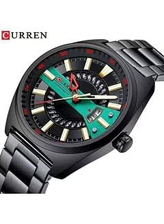 Curren 8403 Men Watch Sport Top Brand Luxury Waterproof - Green/Black