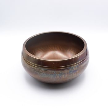 Authentic Himalayan Antique Singing Bowl Single Set Handcrafted in Nepal (413 grams) Includes Traditional Wooden Striker – Ideal for Healing, Mindfulness, Meditation, and Yoga