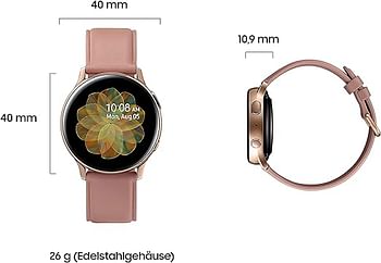 Samsung Galaxy R935 Watch Active 2, 40mm LTE, Gold/Pink