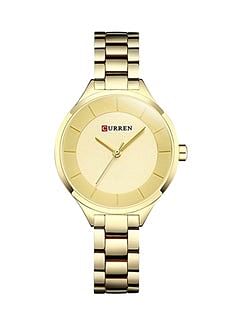 CURREN Women's Stainless Steel Analog Watch WT-CU-9015-GO#D2 - 26 mm - Gold