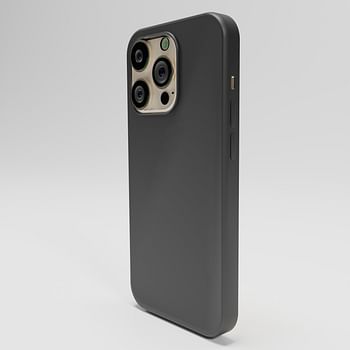 جراب Max & Max iPhone 14 Pro من السيليكون المغناطيسي مقاس 6.1 بوصة، يدعم الشحن اللاسلكي، حماية ضد الصدمات، قبضة ناعمة مضادة للخدش، غطاء حماية عدسة الكاميرا (أسود)