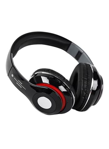 Wireless Over-Ear Stereo Headset With Mic Black/Red