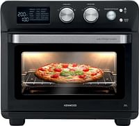 Kenwood 2-in-1 25L Toaster Oven+Air Fryer - Oven Toaster Grill with Large Capacity, Rotisserie Function for Frying, Roasting, Grilling, Broiling, Baking, Browning, Defrosting, Heating  MOA25.600BK - Black