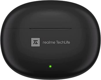 realme TechLife Buds T100 | IPX5 Water Resistance | Bluetooth 5.3 | up to 28 Hours Total Playback - (Black)