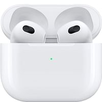 سماعات أذن Apple Airpods (الجيل الثالث) مع علبة شحن Magsafe (MME73AM/A) باللون الأبيض