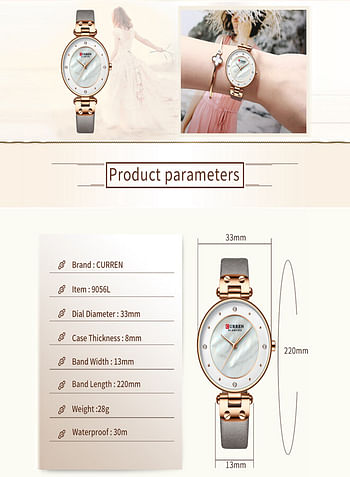 CURREN 9056 Charm Quartz Casual Ladies Watch