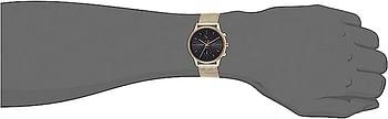 Lacoste Mens Quartz Wrist Watch, Gold Stainless Steel - 2011098