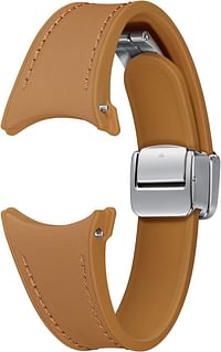Samsung Galaxy Official D-Buckle Hybrid Eco-Leather Band (Wide, M/L) - Camel
