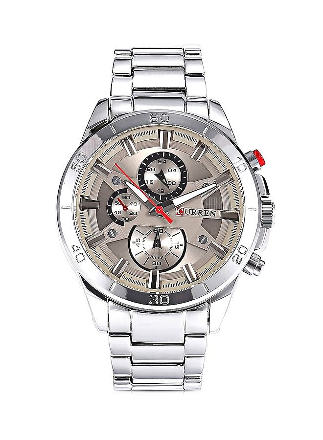 Men's Water Resistant Stainless Steel Analog Watch 8275.