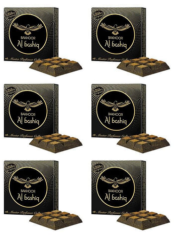 6Pcs Bakhoor Al Bashiq Incense 40GMS