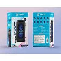 TORETO Party Box 70Watt Wireless Bluetooth Speaker  (TOR-365) TORETO
