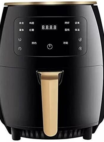 Silver Crest S-18 Multifunctional Digital Touch Air Fryer 6L Large Capacity 2400W Black