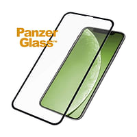 PanzerGlass - واقي شاشة بإطار أسود من الحافة إلى الحافة لهاتف iPhone 11 ، مقاس 6.1 بوصة