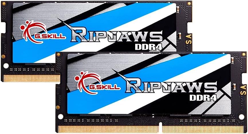 ذاكرة وصول عشوائي DDR4 سعة 32 جيجابايت 2666MT/S SODIMM من G.Skill RIPJAWS (2 × 16 جيجابايت) (F4-2666C19D-32GRS)