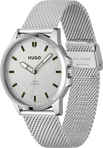 Hugo Boss 1530299 Men's Watch With White Dial And Stainless Steel Strap